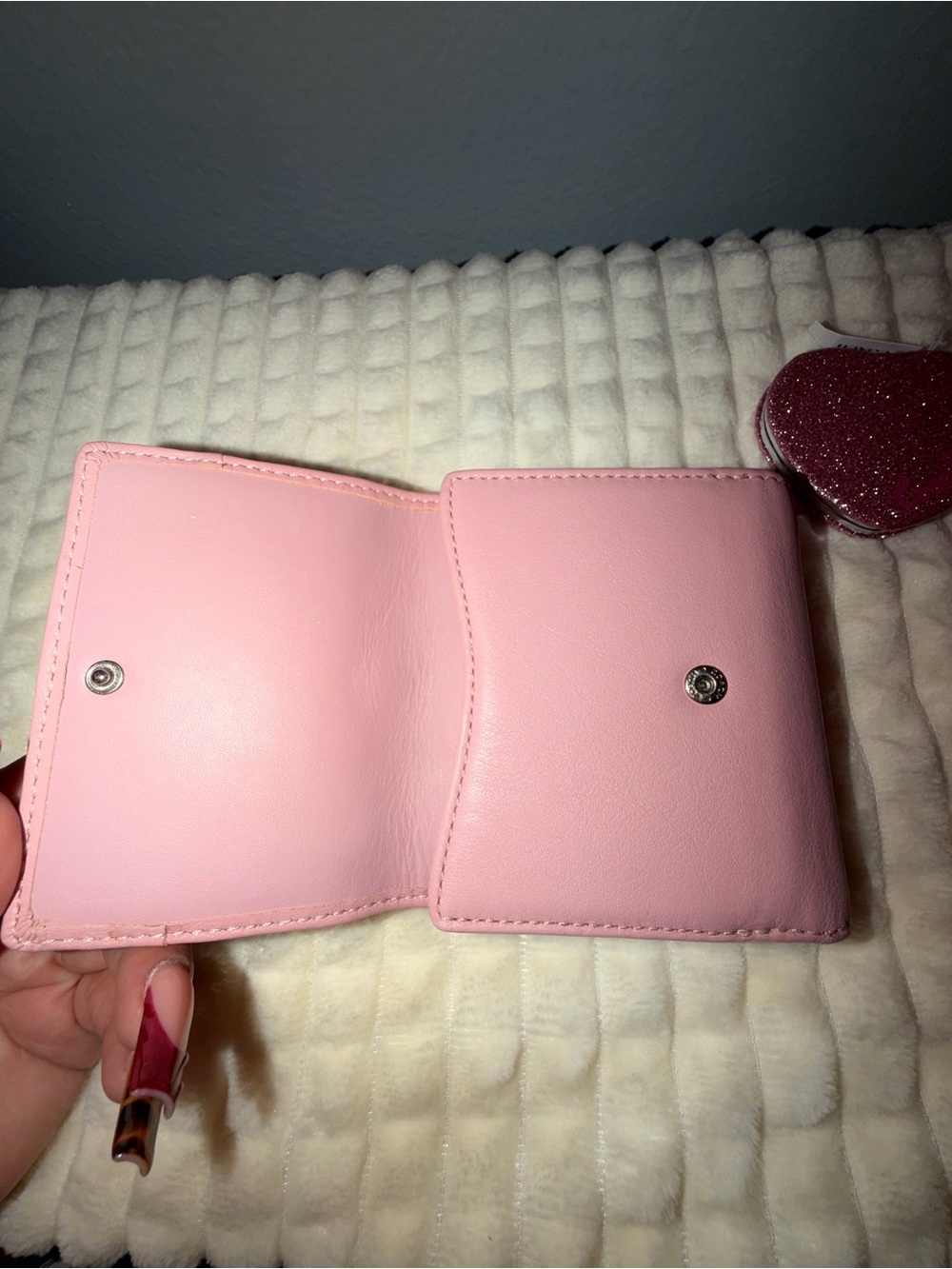 Coach Pink Leather Hobo Shoulder Bag with Matching Wallet - Picture 4 of 10